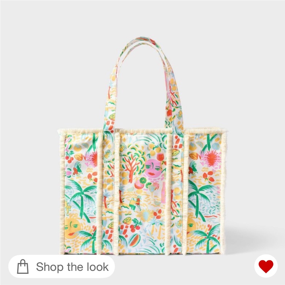 Roller Rabbit x Target Print Canvas Tote Bag - Multicolor